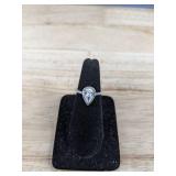 Pavoi Pear-Cut CZ Halo Ring & Pavé Band Set - Size 7 - Brand New