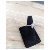 Pavoi Pear-Cut CZ Halo Ring & Pavé Band Set - Size 7 - Brand New