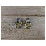 PAVOI Two-Tone Hoops - 14K Gold Plated on 925 Sterling Silver - Brand New