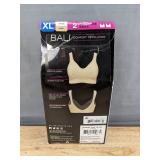 2 Bali Comfort Revolution Wirefree Bras XL, White and Nude - Brand New