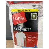 6 Hanes Tagless White T-Shirts Men