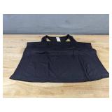 4 Semath Tank Tops Black Racerback Mesh, Women