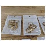 5 Gold-Tone Ring Assortment Packs - Brand New