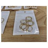5 Gold-Tone Ring Assortment Packs - Brand New