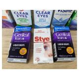 11 Eye Drop and Eye Relief Items - Brand New
