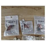8 Fashion Jewelry Pins - American Flag Pins & Floral/Rhinestone/Anchor Mix - Brand New