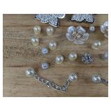 20 Croc Shoe Charms - Butterfly & Flower Set With Pearls - Brand New