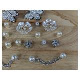 20 Croc Shoe Charms - Butterfly & Flower Set With Pearls - Brand New