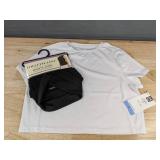Colette Love Sports Shirt Large Black and Members Mark Cropped Tee Large White - Brand New