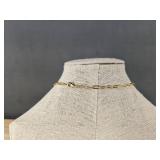 Pavoi Paper Clip 16" Necklace 14K Gold Plated - Brand New