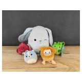 5 Squishmallows - Bastian, Barella, Sol, Trenton & Shasta - Brand New