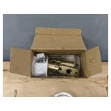 Door Lever Lockset With Latch, Strike Plate & Keys - Brand New