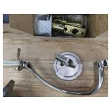 Door Lever Lockset With Latch, Strike Plate & Keys - Brand New