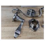 Door Lever Lockset With Latch, Strike Plate & Keys - Brand New