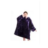 Aemicon Oversized Wearable Blanket Hoodie Purple - Brand New