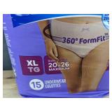 15 Always Discreet 360 FormFit XL TG Underwear - Brand New