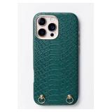 Hello Lux Green Croc Phone Case for iPhone 16 Pro Max - Brand New