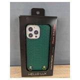 Hello Lux Green Croc Phone Case for iPhone 16 Pro Max - Brand New