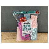 7 Hanes Girls Tagless Briefs - Cotton Stretch - Size 8 - Brand New