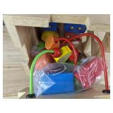Wooden Activity Cube for Kids - Brand New