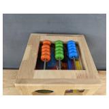 Wooden Activity Cube for Kids - Brand New