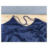 Auden Sleepwear Navy Satin Slip Dress - Women