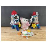 Moon and Stars Plush, Learning Plush Book and Dancing Dog Plush  - Brand New