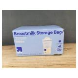 200 Up & Up Breastmilk Storage Bags, 6 Fl Oz - Brand New