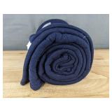 Room Essentials Throw 50 x 60 in Navy Quilted Exterior - Brand New