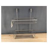 2 Whitmor Over The Cabinet Tiered Storage - Brushed Nickel 12" x 16" - Brand New