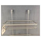 2 Whitmor Over The Cabinet Tiered Storage - Brushed Nickel 12" x 16" - Brand New