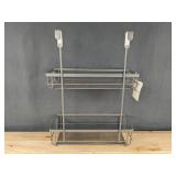 2 Whitmor Over The Cabinet Tiered Storage - Brushed Nickel 12" x 16" - Brand New