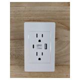 6 POWSAV USB Wall Outlets with USB Port - Brand New *A