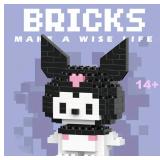 Sanrio Hello Kitty and Friends Building Bricks Toy Figures, 6 Total Character Sets - Brand New