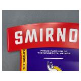 Minnesota Vikings NFL Smirnoff Vodka Tin Tacker 23" Sign - New