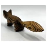 Nils Strandin Swedish Modernist Carved Wooden Fox Figurine