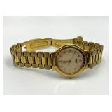 Seiko Quartz Gold-Tone Stainless Steel Wristwatch with Box