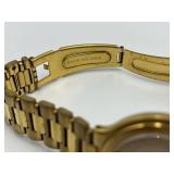 Seiko Quartz Gold-Tone Stainless Steel Wristwatch with Box