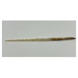 Antique Mother of Pearl Dip Pen with Ornate Gold Nib
