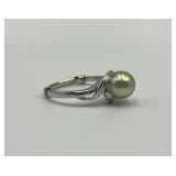 Takahsima Pearl Cultured Pearl Sterling Silver Ring Size 9