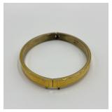 Gold-Tone Engraved Bangle Bracelet