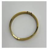 Gold-Tone Engraved Bangle Bracelet