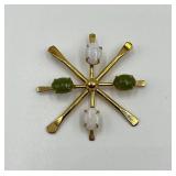 12k Gold Winard Brooch Pendant