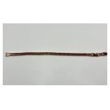 Swarovski Gold Tone Bracelet with Black Crystals