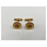 Pair of Murat Gold Tone Round Cufflinks