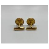 Pair of Murat Gold Tone Round Cufflinks