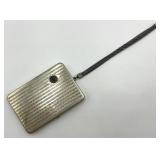 Vintage Northwestern College Metal Compact with Mirror and Mesh Wrist Strap