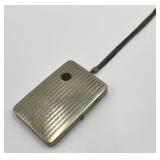 Vintage Northwestern College Metal Compact with Mirror and Mesh Wrist Strap