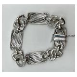 Milor Italy Bronze Link Bracelet with Black Accents