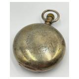 A.W. Co. Waltham Leader Coin Silver Pocket Watch